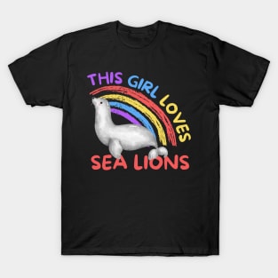 This Girl Loves Sea Lions Seal T-Shirt